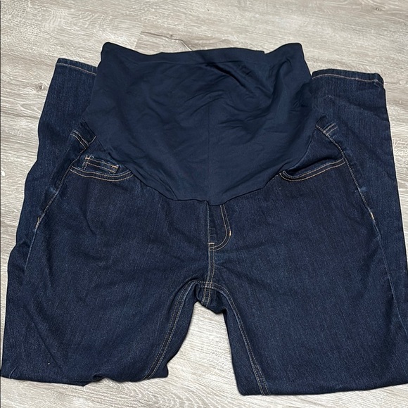 Dark Blue Maternity Jeans Skinny - Picture 1 of 3